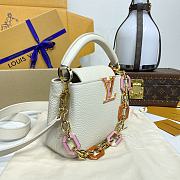 Colestore Louis Vuitton Capucines Mini Milk Cream/Pink 21x14x8cm - 6