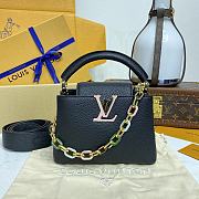 Colestore Louis Vuitton Capucines Mini Black/Pink 21x14x8cm - 1