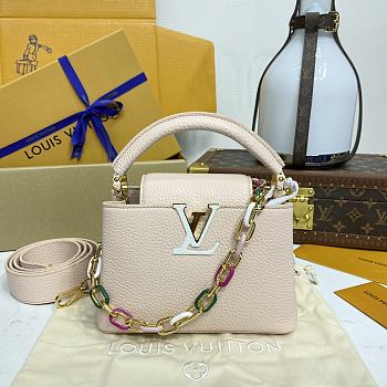 Colestore Louis Vuitton Capucines Mini Pink Skin 21x14x8cm