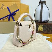 Colestore Louis Vuitton Capucines Mini Pink Skin 21x14x8cm - 5