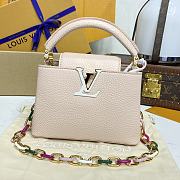 Colestore Louis Vuitton Capucines Mini Pink Skin 21x14x8cm - 3