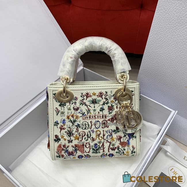 Colestore Dior Mini Lady Dior Bag Latte 17 x 15 x 7cm - 1