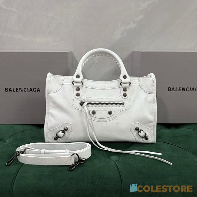 Colestore Balenciaga Classic Medium City White 30x20x10cm - 1
