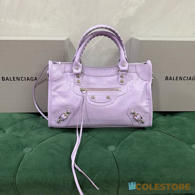 Colestore Balenciaga Classic Medium City Purple 30x20x10cm - 1