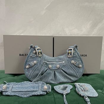 Colestore Balenciaga Le Cagole Xs Shoulder Bag Denim in Blue 33cm