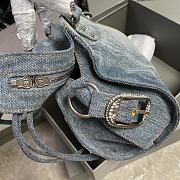 Colestore Balenciaga Neo Kagol City Denim Rhinestone 26x13x18cm - 4