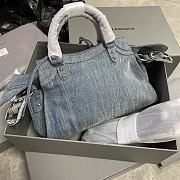 Colestore Balenciaga Neo Kagol City Denim Rhinestone 26x13x18cm - 2