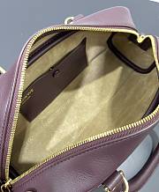 Colestore Loewe Amazona Cropped Bag Burgundy 24x12x9cm - 4