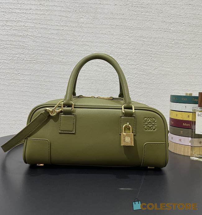 Colestore Loewe Amazona Cropped Bag Green 24x12x9cm - 1