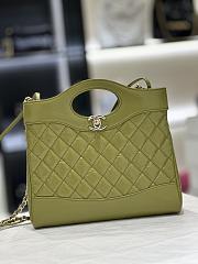 Colestore Chanel 31 Shopping Bag Green 22 x 23 x 5.5cm - 1