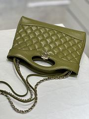 Colestore Chanel 31 Shopping Bag Green 22 x 23 x 5.5cm - 3