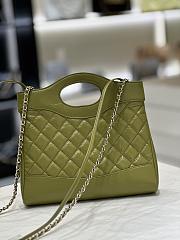 Colestore Chanel 31 Shopping Bag Green 22 x 23 x 5.5cm - 2