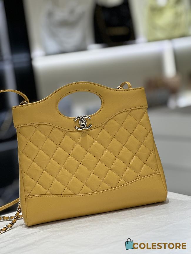 Colestore Chanel 31 Shopping Bag Yellow 22 x 23 x 5.5cm - 1