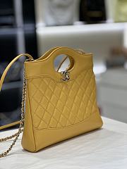 Colestore Chanel 31 Shopping Bag Yellow 22 x 23 x 5.5cm - 2
