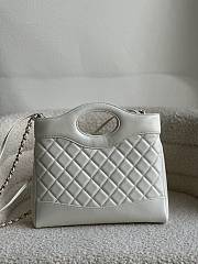 Colestore Chanel 31 Shopping Bag White 22 x 23 x 5.5cm - 2