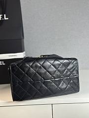 Colestore Chanel 25 Small Handbag Grained Calfskin & Gold-Tone Metal Black 30x26x14cm - 5