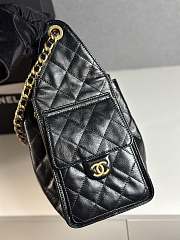 Colestore Chanel 25 Small Handbag Grained Calfskin & Gold-Tone Metal Black 30x26x14cm - 4