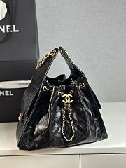 Colestore Chanel 25 Small Handbag Grained Calfskin & Gold-Tone Metal Black 30x26x14cm - 3