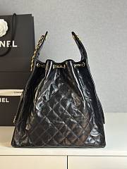 Colestore Chanel 25 Medium Handbag Grained Calfskin & Gold-Tone Metal Black 40x30x15cm - 5