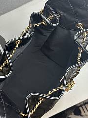 Colestore Chanel 25 Medium Handbag Grained Calfskin & Gold-Tone Metal Black 40x30x15cm - 2