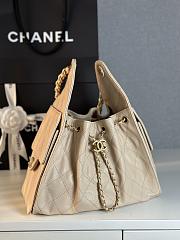 Colestore Chanel 25 Small Handbag Grained Calfskin & Gold-Tone Metal Beige 30x26x14cm - 3