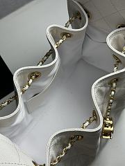 Colestore Chanel 25 Small Handbag Grained Calfskin & Gold-Tone Metal White 30x26x14cm - 2