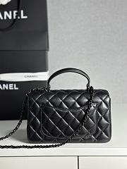 Colestore Chanel 25P Mini CF Handle Full Black 20x6x13cm - 5