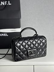 Colestore Chanel 25P Mini CF Handle Full Black 20x6x13cm - 4