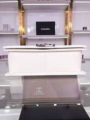 Colestore Chanel Leboy White Sliver Hardware in Leather 25x15x9cm - 4