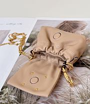 Colestore Fendi Mamma Baguette Mini Bag in Nude 10x3x7cm - 6