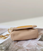 Colestore Fendi Mamma Baguette Mini Bag in Nude 10x3x7cm - 3
