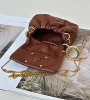Colestore Fendi Mamma Baguette Mini Bag in Brown 10x3x7cm - 6