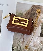 Colestore Fendi Mamma Baguette Mini Bag in Brown 10x3x7cm - 4