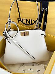 Colestore Fendi Peekaboo Soft Medium Leather White 29x12x19cm - 1