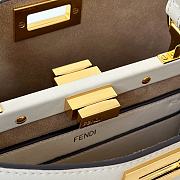 Colestore Fendi Peekaboo Soft Medium Leather White 29x12x19cm - 6