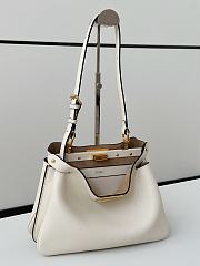 Colestore Fendi Peekaboo Soft Medium Leather White 29x12x19cm - 2