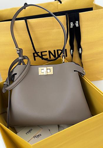 Colestore Fendi Peekaboo Soft Medium Leather Gray 29x12x19cm