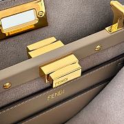 Colestore Fendi Peekaboo Soft Medium Leather Gray 29x12x19cm - 4