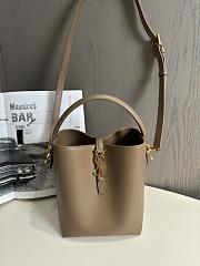 Colestore YSL Saint Laurent Le 37 Shiny Leather in Light Brown 17x20cm - 1