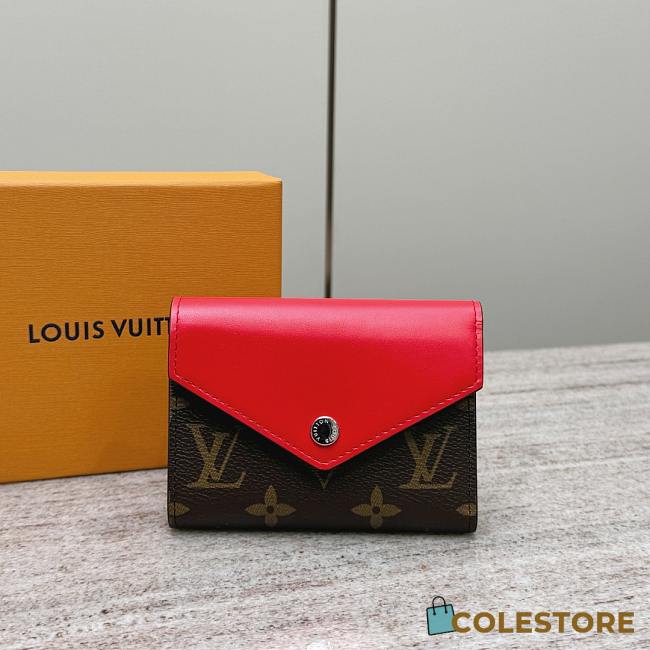Colestore Louis Vuitton Victorine Wallet Monogram Canvas in Red 12 x 9.5 x 5 cm - 1