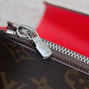 Colestore Louis Vuitton Victorine Wallet Monogram Canvas in Red 12 x 9.5 x 5 cm - 3