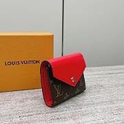 Colestore Louis Vuitton Victorine Wallet Monogram Canvas in Red 12 x 9.5 x 5 cm - 4