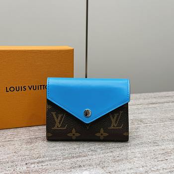 Colestore Louis Vuitton Victorine Wallet Monogram Canvas in Blue12 x 9.5 x 5 cm