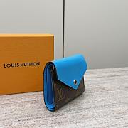 Colestore Louis Vuitton Victorine Wallet Monogram Canvas in Blue12 x 9.5 x 5 cm - 3