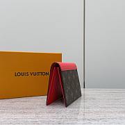 Colestore Louis Vuitton Passport Cover Monogram Macassar in Red 10x2.5x14cm - 6