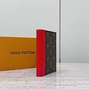 Colestore Louis Vuitton Passport Cover Monogram Macassar in Red 10x2.5x14cm - 5