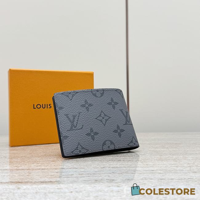 Colestore Louis Vuitton Slender Wallet Monogram Eclipse Reverse 11.5x9x1.5cm - 1