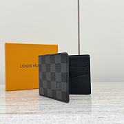 Colestore Louis Vuitton Slender Wallet Damier Graphite Canvas 11.5x9x1.5cm - 6