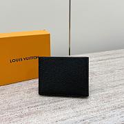 Colestore Louis Vuitton Multiple Wallet Taiga Leather 9x1.5x11.5cm - 2