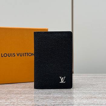 Colestore Louis Vuitton Pocket Organizer Taiga Leather 11.1x1x7.5cm